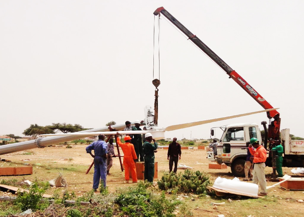 Installation of wind turbines in Egal airport 100kw and Berbera airport 60kw
