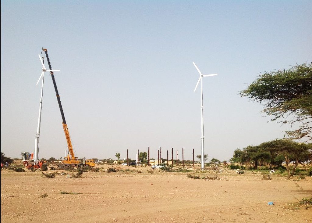 Installation of wind turbines in Egal airport 100kw and Berbera airport 60kw