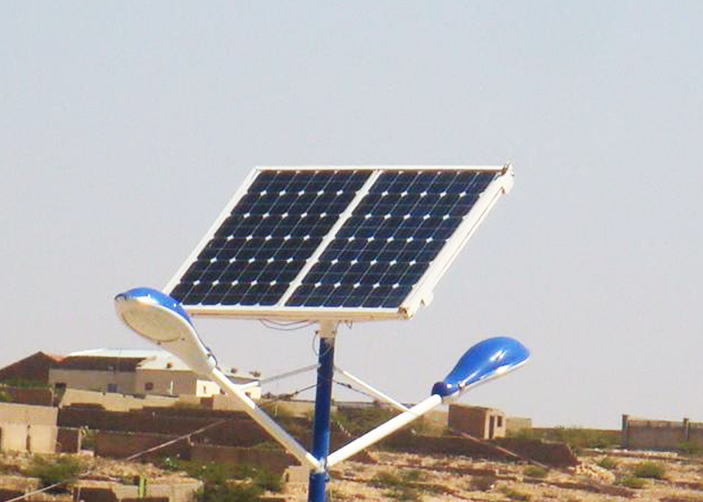 Solar street light at Sacadadin Business Hargeisa